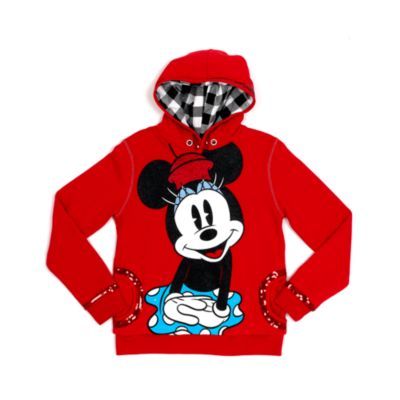 Minnie Mouse Check Hooded Top (can be personalised)