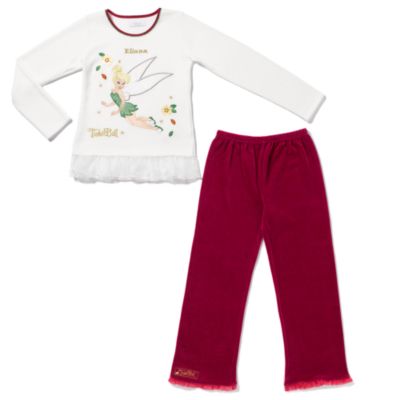 Tinker Bell Velour Pyjamas (can be personalised)