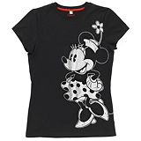 Adult Black Minnie Mouse T-Shirt