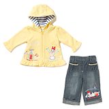 Daisy Hooded top and Jean Outfit
