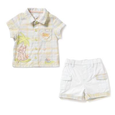 Simba Linen 2 Piece Short Outfit (can be personalised)
