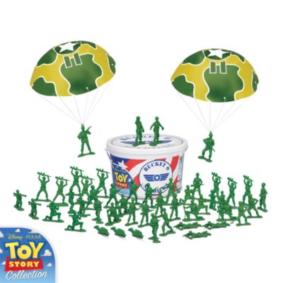 Andys Toy Collection Bucket Of Green Army Men