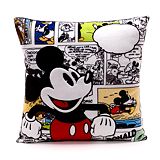 Mickey Mouse Comic Cushion with Removable Cover