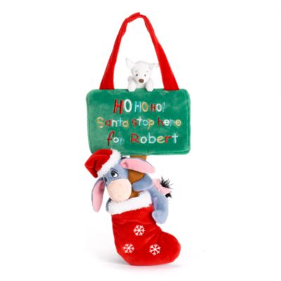 Eeyore Santa Stop Here Sign (can be personalised)