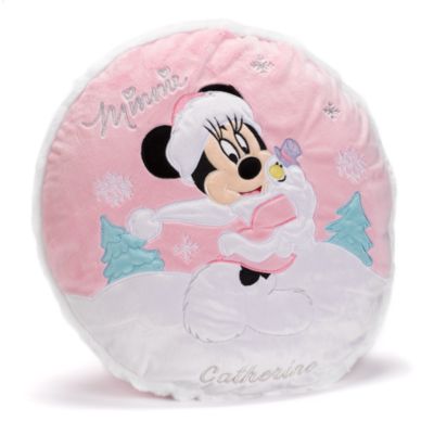 Minnie Mouse Pink Cushion with Removable Cover (can be personalised)