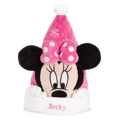 Childrens Minnie Mouse Christmas Hat (can be personalised)