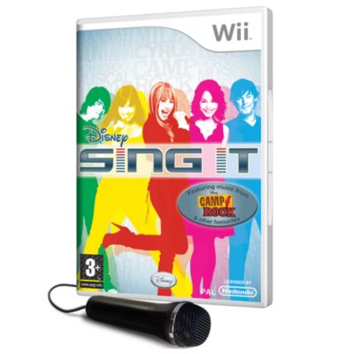 Disney Sing it + Mic (featuring Camp Rock and Hannah Montana) Nintendo Wii Game