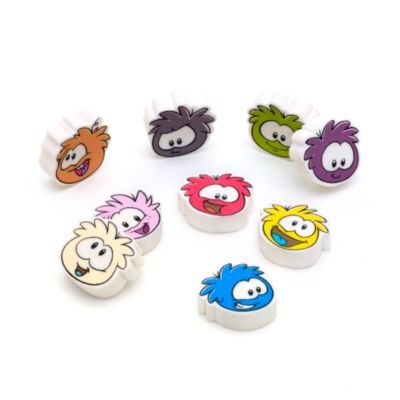 Club Penguin Eraser Set