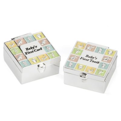 Baby Silver Classic Pooh First Curl & Tooth Boxes