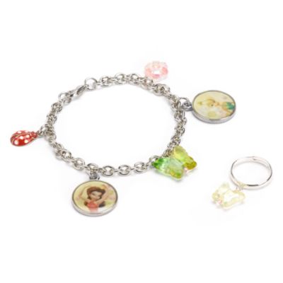 Tinker Bell Charm Bracelet & Ring Set