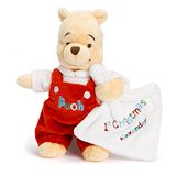 Winnie The Pooh Babies 1st Christmas Mini Bean Bag Soft Toy (can be personalised)